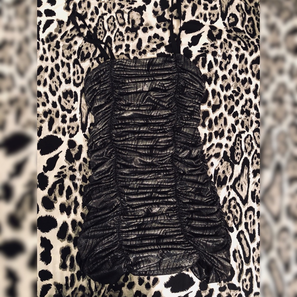 Metropark metallic dress